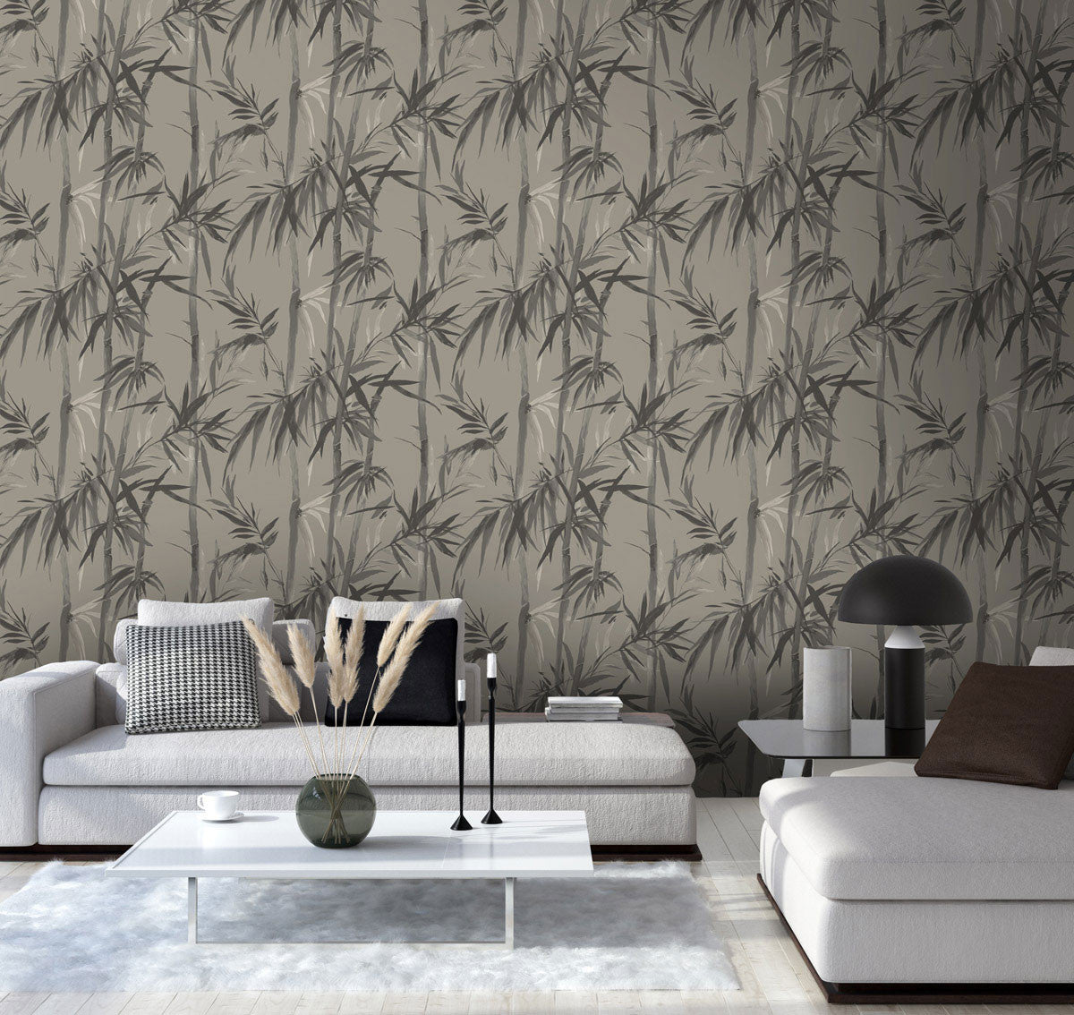BE01522 Miyako Bellagio Pewter Noir Wallpaper By Sketch Twenty 3