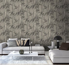 BE01522 Miyako Bellagio Pewter Noir Wallpaper By Sketch Twenty 3