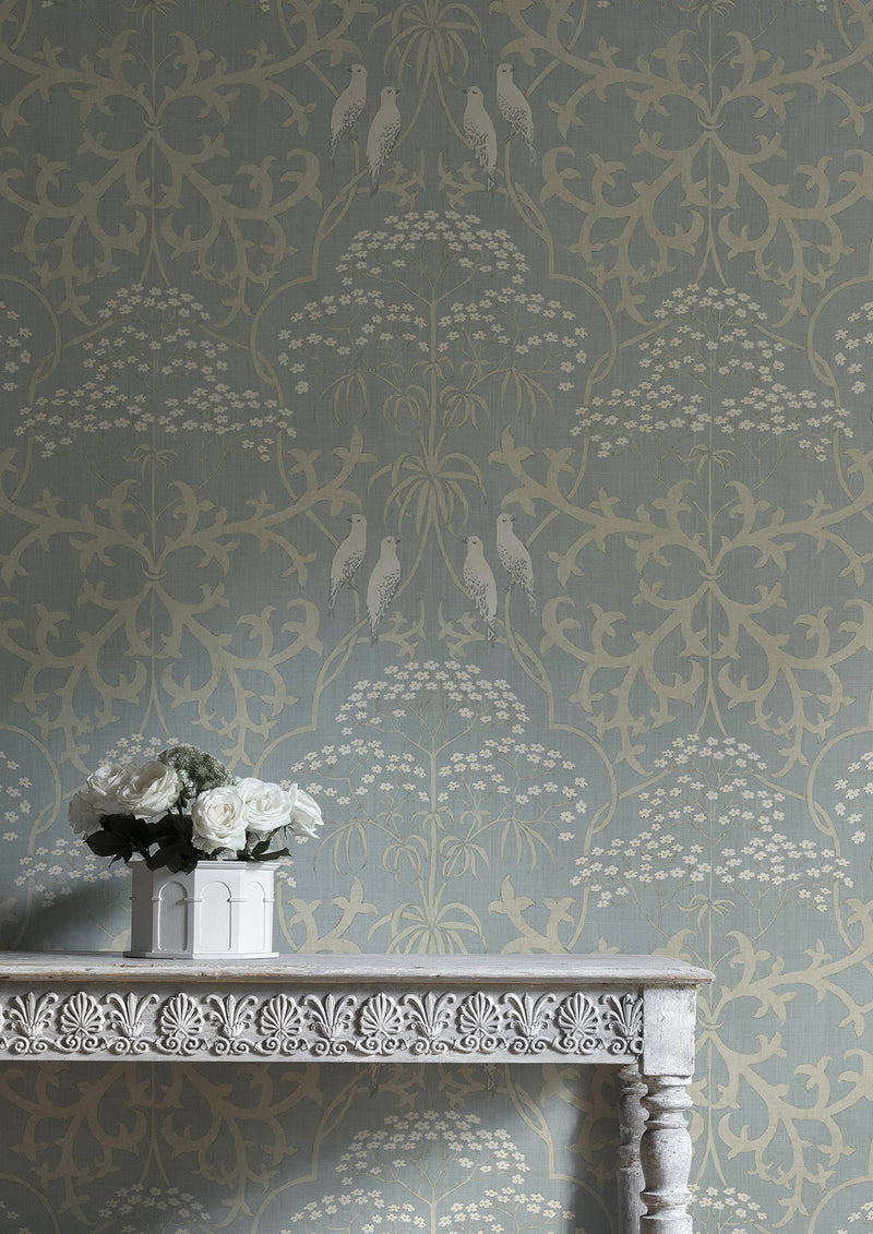 Bella Camomile Wide Width Wallpaper By Lewis & Wood