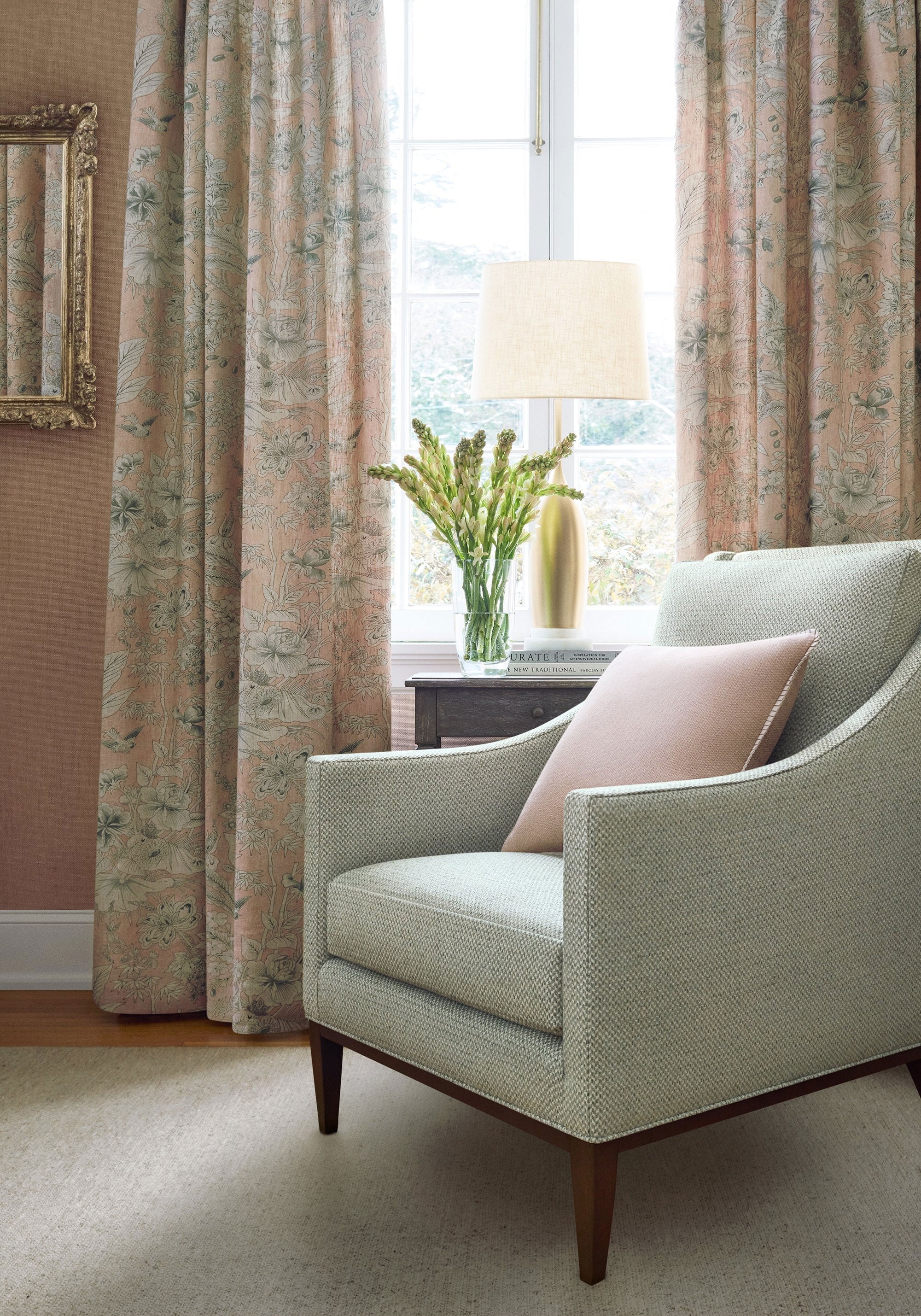 W711200 Bizette Almond Signature Textures Fabric by Thibaut