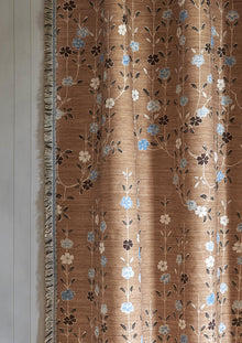 LW 325 621 Blossom Blue Ginger Fabric by Lewis & Wood