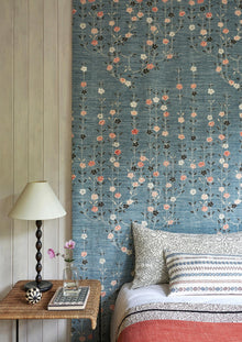 LW 325 619 Blossom Coral Sea Fabric by Lewis & Wood