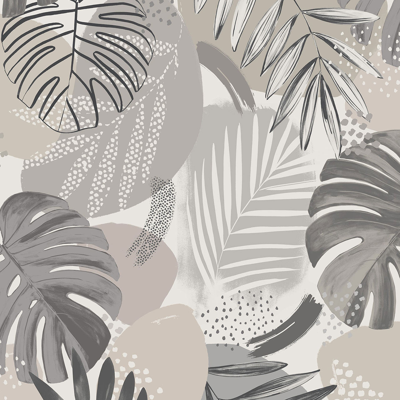 BMTD001/01B Abstract Jungle Tropical Daze Wallpaper by Brand McKenzie