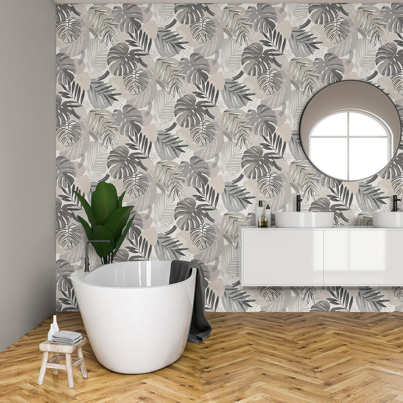 BMTD001/01B Abstract Jungle Tropical Daze Wallpaper by Brand McKenzie
