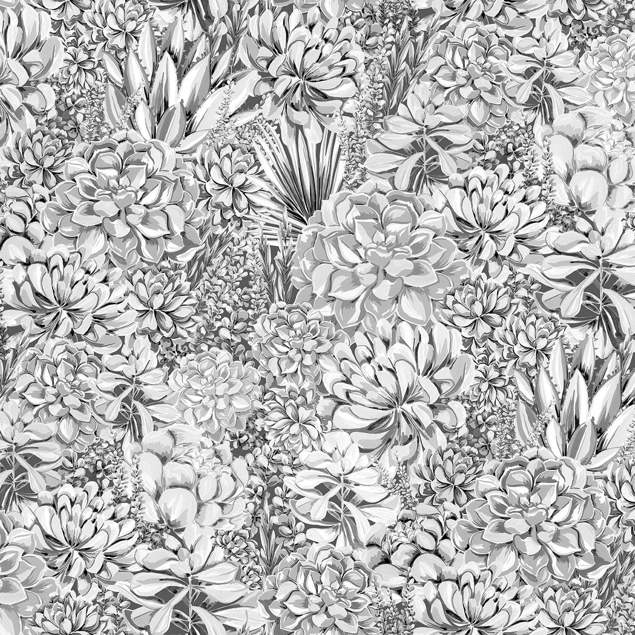 BMTD001/02C Alpine Landscape Tropical Daze Wallpaper by Brand McKenzie