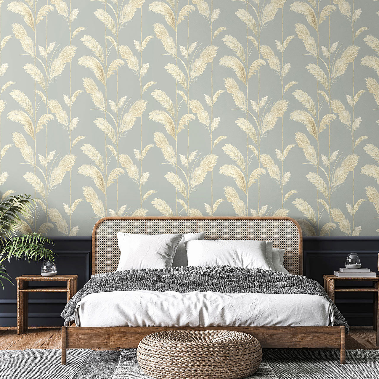 BMTD001/10A Pampas Grass Tropical Daze Wallpaper by Brand McKenzie