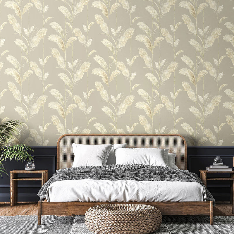 BMTD001/10C Pampas Grass Tropical Daze Wallpaper by Brand McKenzie