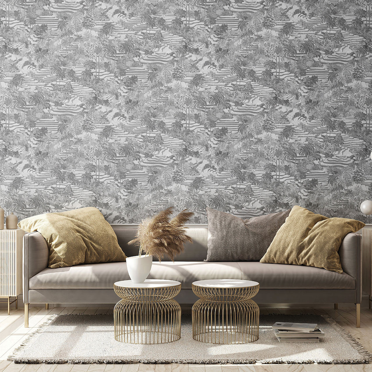 BMTD001/11A Rice Terrace Tropical Daze Wallpaper by Brand McKenzie