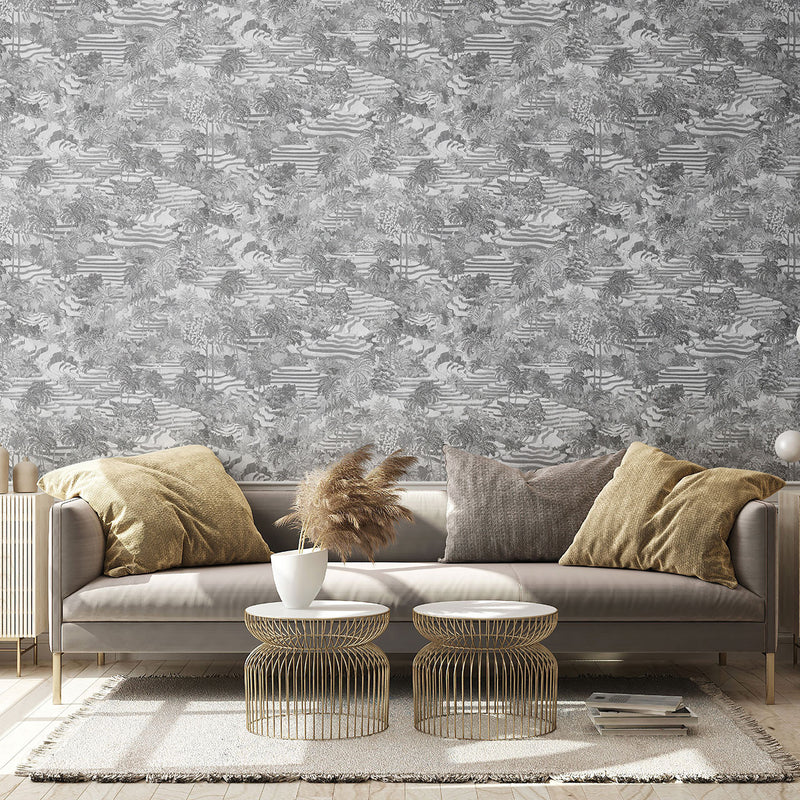 BMTD001/11A Rice Terrace Tropical Daze Wallpaper by Brand McKenzie