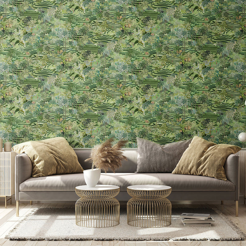 BMTD001/11B Rice Terrace Tropical Daze Wallpaper by Brand McKenzie
