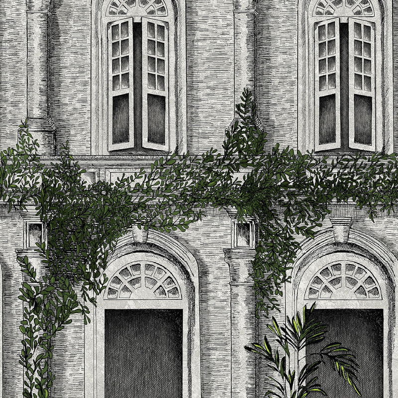 BMTD001/12A The Architecture Tropical Daze Wallpaper by Brand McKenzie