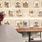 BMVV007/01A Cabin Class Flax Stream Viva Vintage Wallpaper by Brand McKenzie