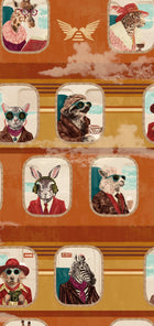 BMVV007/01C Cabin Class Retro Spice Viva Vintage Wallpaper by Brand McKenzie