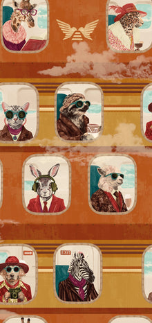 BMVV007/01C Cabin Class Retro Spice Viva Vintage Wallpaper by Brand McKenzie
