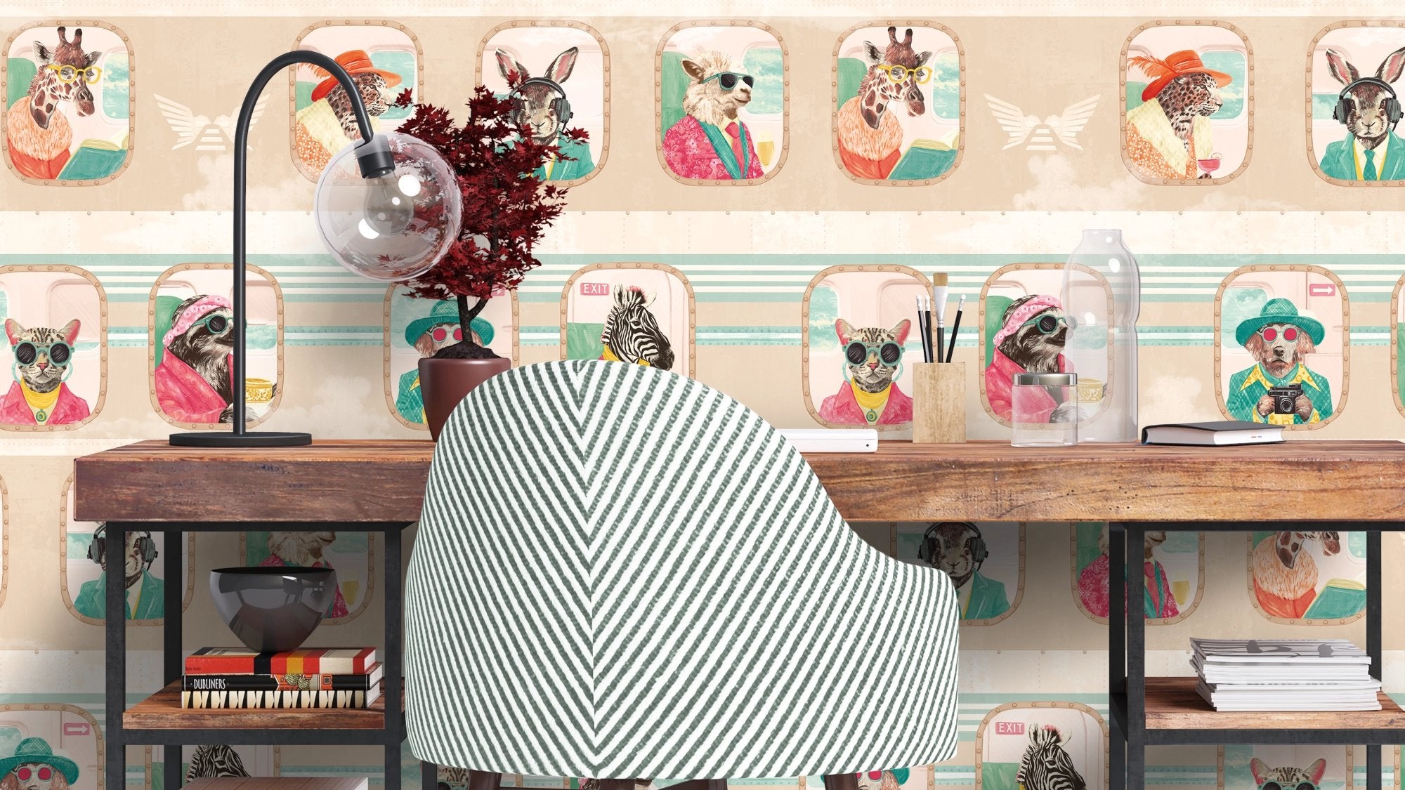 BMVV007/01D Cabin Class Sky Breeze Viva Vintage Wallpaper by Brand McKenzie