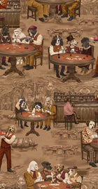 BMVV007/02A Canine Cards Ashwood Viva Vintage Wallpaper by Brand McKenzie