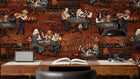 BMVV007/02D Canine Cards Mahogany House Viva Vintage Wallpaper by Brand McKenzie