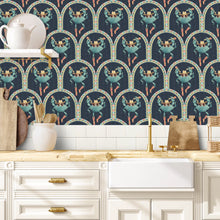 BMVV007/03A Crab Cabana Deep Tide Viva Vintage Wallpaper by Brand McKenzie