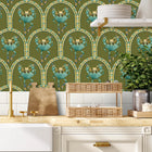 BMVV007/03B Crab Cabana Olive Grove Viva Vintage Wallpaper by Brand McKenzie