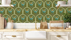BMVV007/03B Crab Cabana Olive Grove Viva Vintage Wallpaper by Brand McKenzie