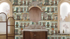 BMVV007/04A Heritage House Antique Aqua Viva Vintage Wallpaper by Brand McKenzie