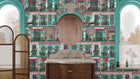 BMVV007/04C Heritage House Lagoon Viva Vintage Wallpaper by Brand McKenzie