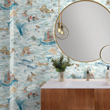 BMVV007/05D Ocean Waves Pale Tide Viva Vintage Wallpaper by Brand McKenzie