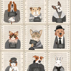 BMVV007/06B Resisting Arrest Chalk & Charcoal Viva Vintage Wallpaper by Brand McKenzie