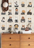 BMVV007/06B Resisting Arrest Chalk & Charcoal Viva Vintage Wallpaper by Brand McKenzie