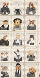 BMVV007/06B Resisting Arrest Chalk & Charcoal Viva Vintage Wallpaper by Brand McKenzie