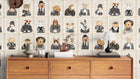 BMVV007/06B Resisting Arrest Chalk & Charcoal Viva Vintage Wallpaper by Brand McKenzie