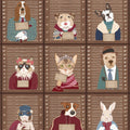 Resisting Arrest Dark Roast Viva Vintage Wallpaper by Brand McKenzie