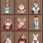 BMVV007/06C Resisting Arrest Dark Roast Viva Vintage Wallpaper by Brand McKenzie