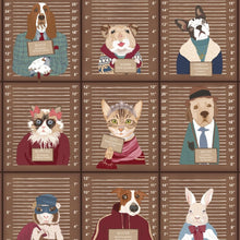 BMVV007/06C Resisting Arrest Dark Roast Viva Vintage Wallpaper by Brand McKenzie