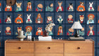 BMVV007/06D Resisting Arrest Navy Night Watch Viva Vintage Wallpaper by Brand McKenzie