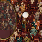 BMVV007/07B Showtime Chestnut Viva Vintage Wallpaper by Brand McKenzie