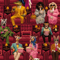 Showtime Crimson Velvet Viva Vintage Wallpaper by Brand McKenzie