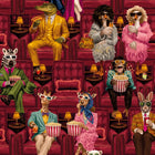 BMVV007/07C Showtime Crimson Velvet Viva Vintage Wallpaper by Brand McKenzie
