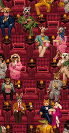 BMVV007/07C Showtime Crimson Velvet Viva Vintage Wallpaper by Brand McKenzie