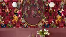 BMVV007/07C Showtime Crimson Velvet Viva Vintage Wallpaper by Brand McKenzie