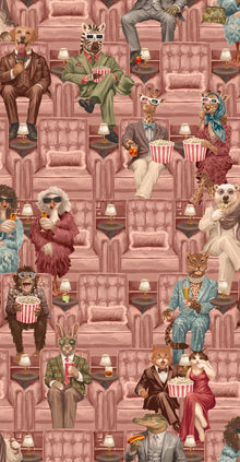 BMVV007/07E Showtime Pink Whisper Viva Vintage Wallpaper by Brand McKenzie