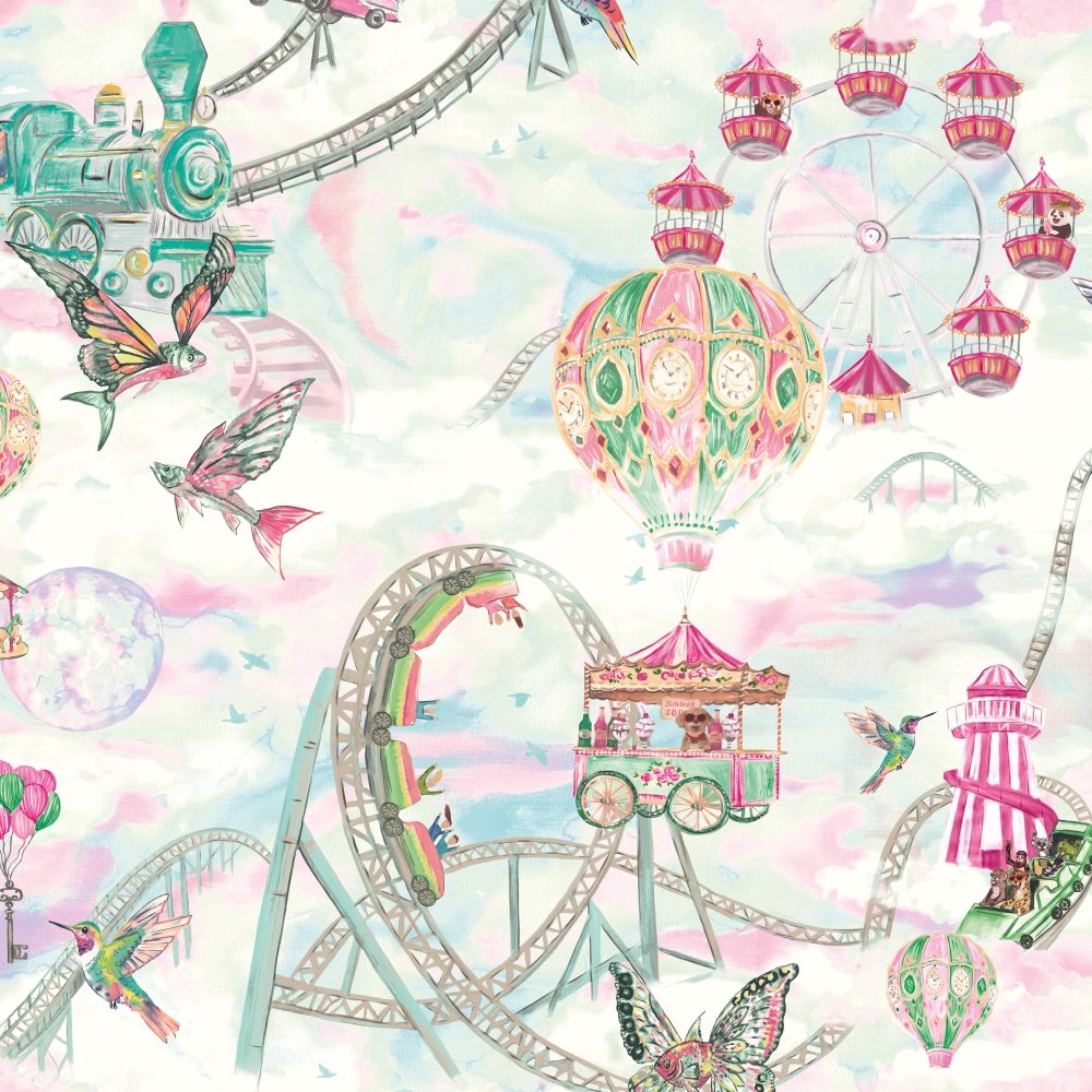 BMVV007/08A Sky Fair Candy Viva Vintage Wallpaper by Brand McKenzie