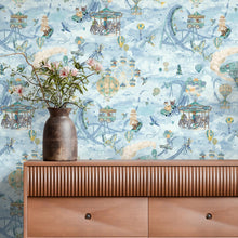BMVV007/08B Sky Fair Cloud Blue Viva Vintage Wallpaper by Brand McKenzie