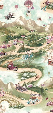BMVV007/09A Tally Ho! Bramble Viva Vintage Wallpaper by Brand McKenzie
