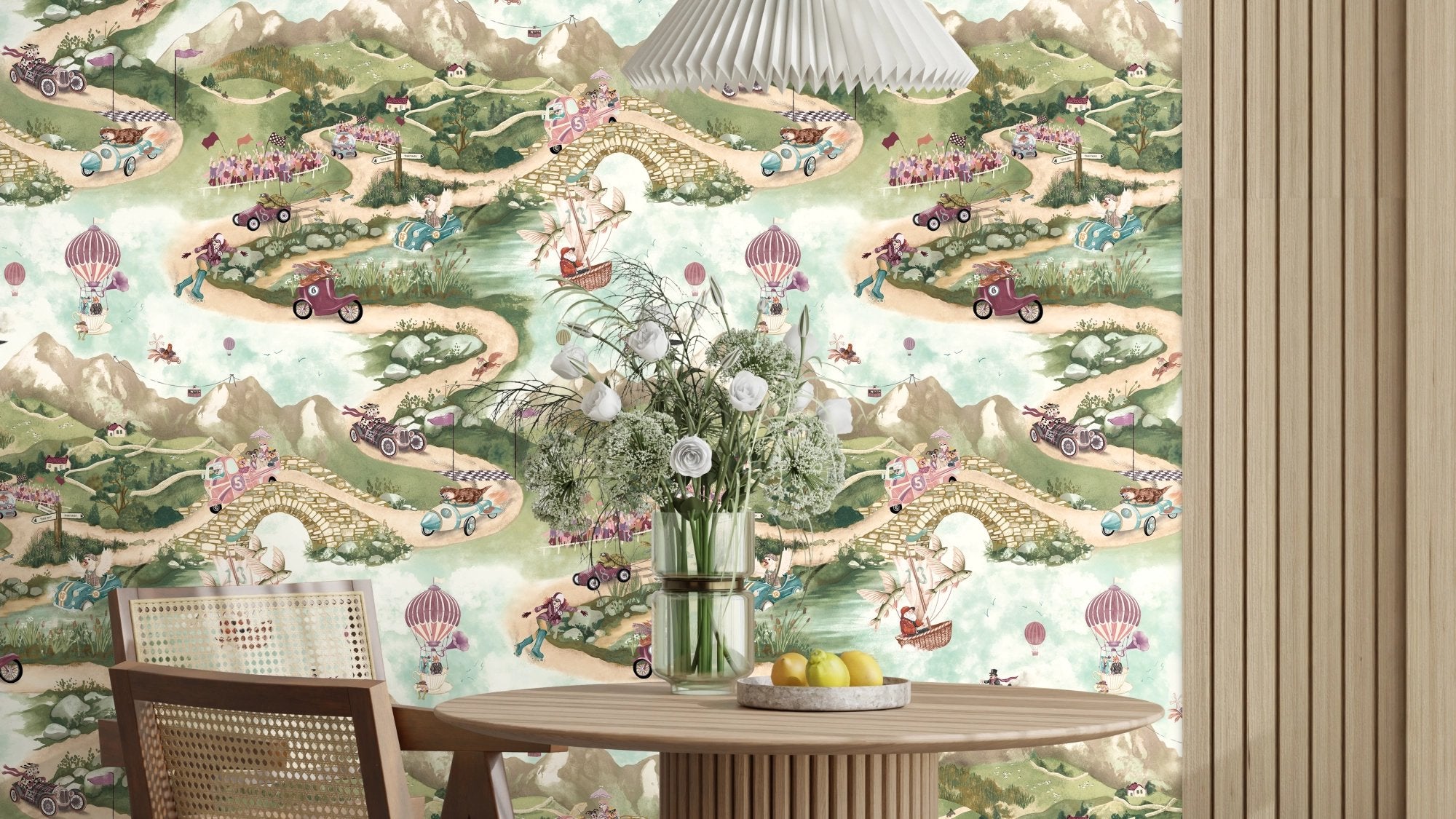 BMVV007/09A Tally Ho! Bramble Viva Vintage Wallpaper by Brand McKenzie