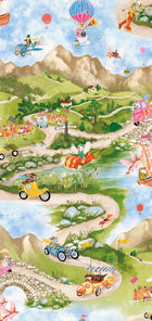 BMVV007/09B Tally Ho! English Summer Viva Vintage Wallpaper by Brand McKenzie