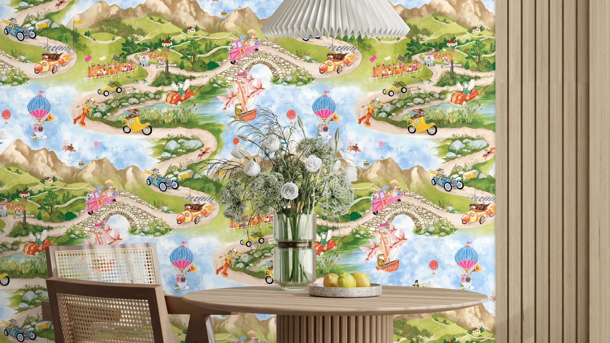BMVV007/09B Tally Ho! English Summer Viva Vintage Wallpaper by Brand McKenzie