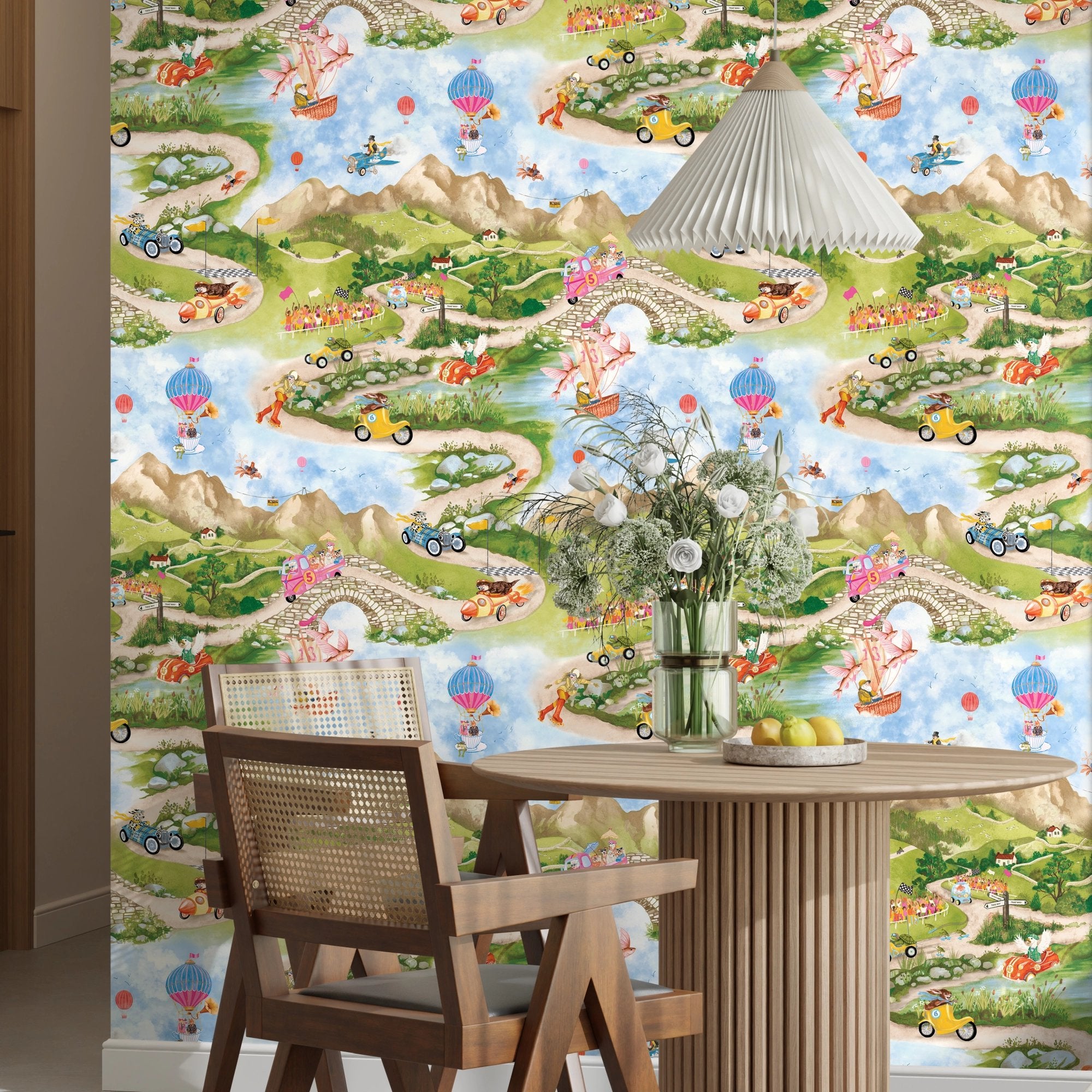 BMVV007/09B Tally Ho! English Summer Viva Vintage Wallpaper by Brand McKenzie