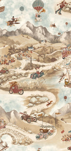 BMVV007/09C Tally Ho! Old Oak Viva Vintage Wallpaper by Brand McKenzie