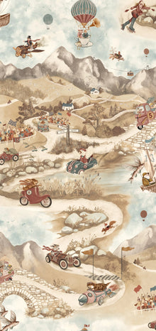 BMVV007/09C Tally Ho! Old Oak Viva Vintage Wallpaper by Brand McKenzie